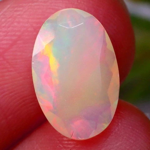 1ct Natural Ethiopian Welo faceted Opal 319