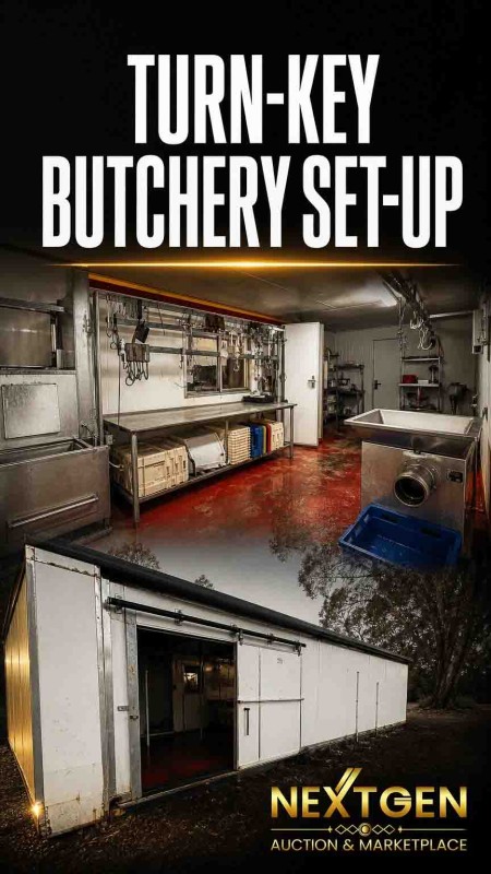 Turn key Butchery Rooms with all equipment included