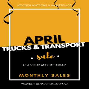 Monthly Trucks and Transport Auction Australia Wide