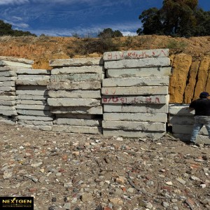 Lot of 3 concrete slabs or panels