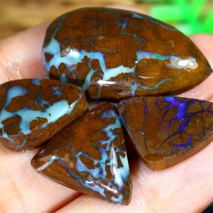 Matrix Boulder Opal Rough rubs lot  015