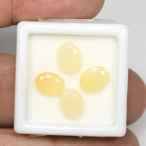 2ct White opal 4pcs Unheated 233