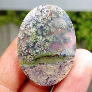 39ct Moss agate Untreated Indonesian stone