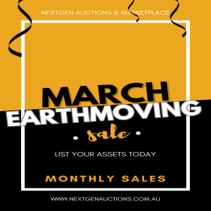 MONTHLY EARTHMOVING  MACHINERY  MARCH