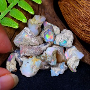 63ct Welo Opal rough parcel