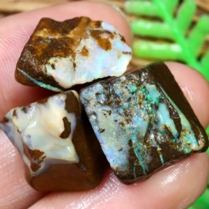Boulder opal rough parcel 038
