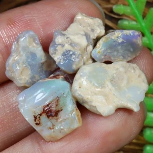 18ct Lighting Ridge Dark opal rough parcel F526