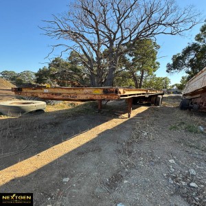 BPW Single Point Suspension flat top trailer