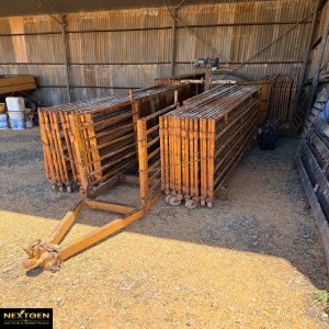 Portable sheep yards Yellow